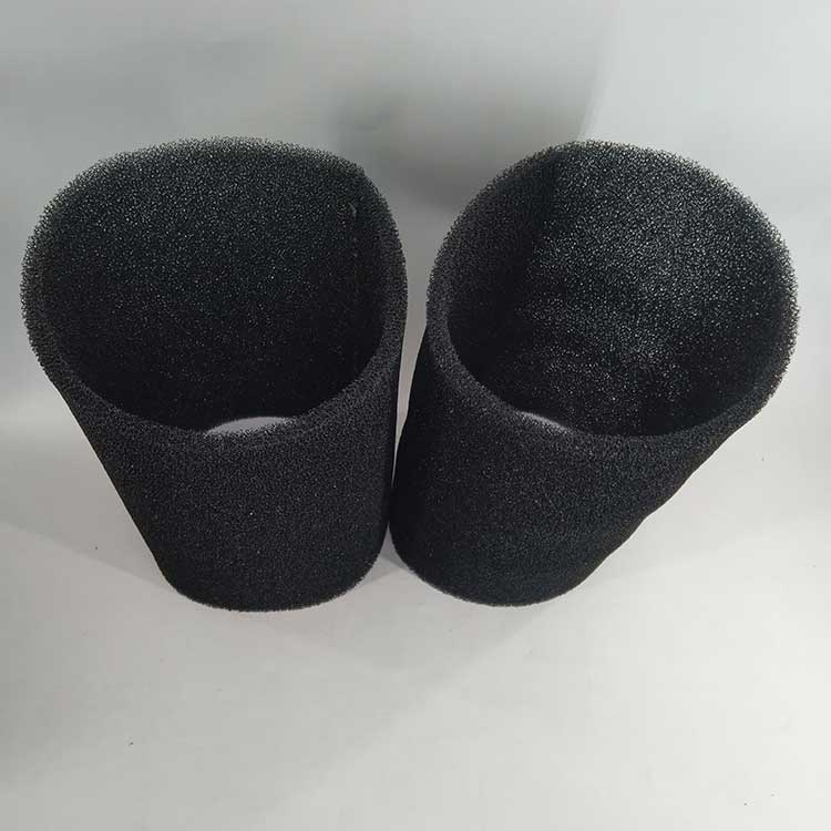 華豫生產供應羅茨風機濾芯 黑色阻燃過濾棉